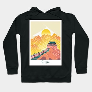 Dawn at the Great Wall - Majestic China Series Hoodie